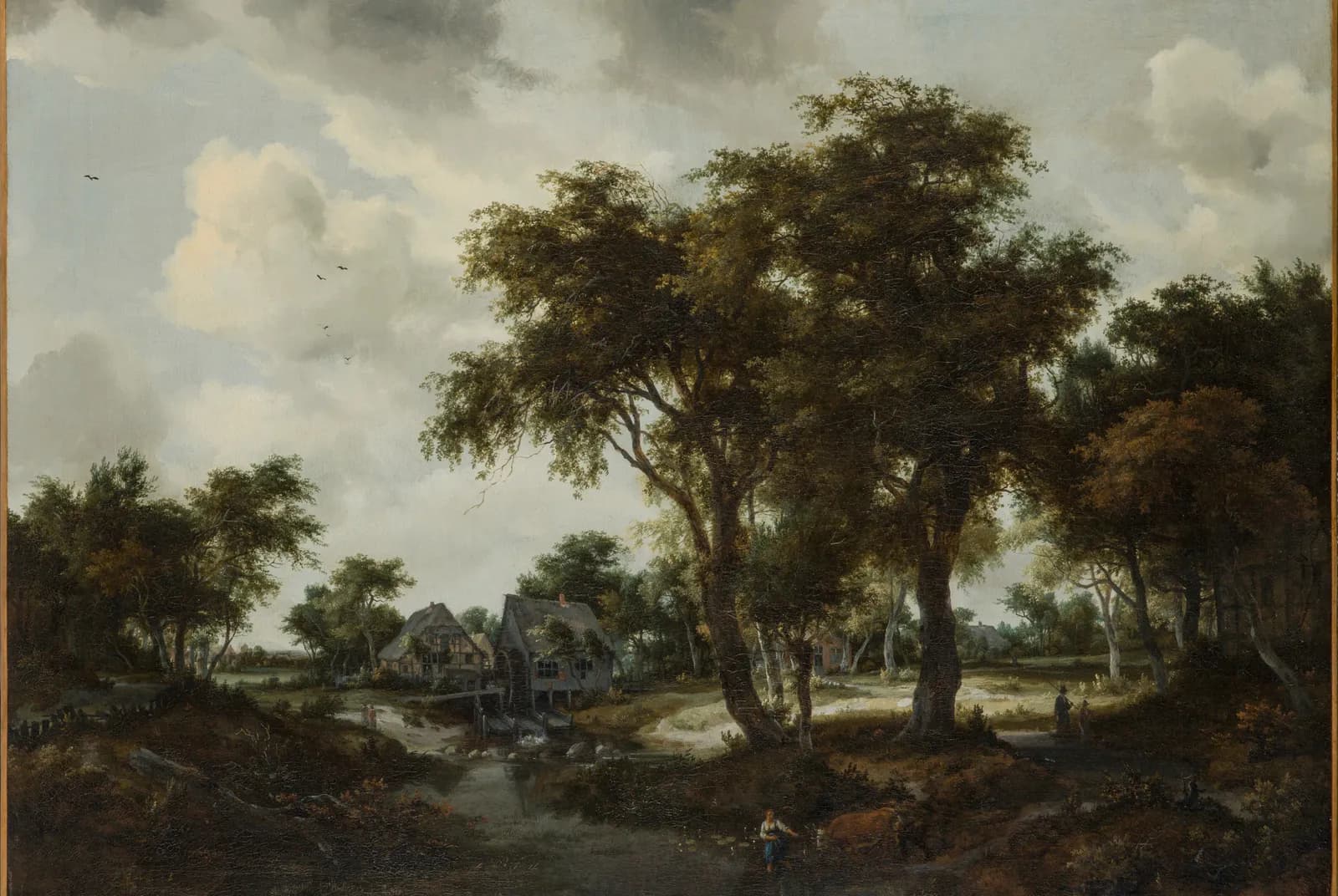 De watermolen aan de bosrand – Meindert Hobbema