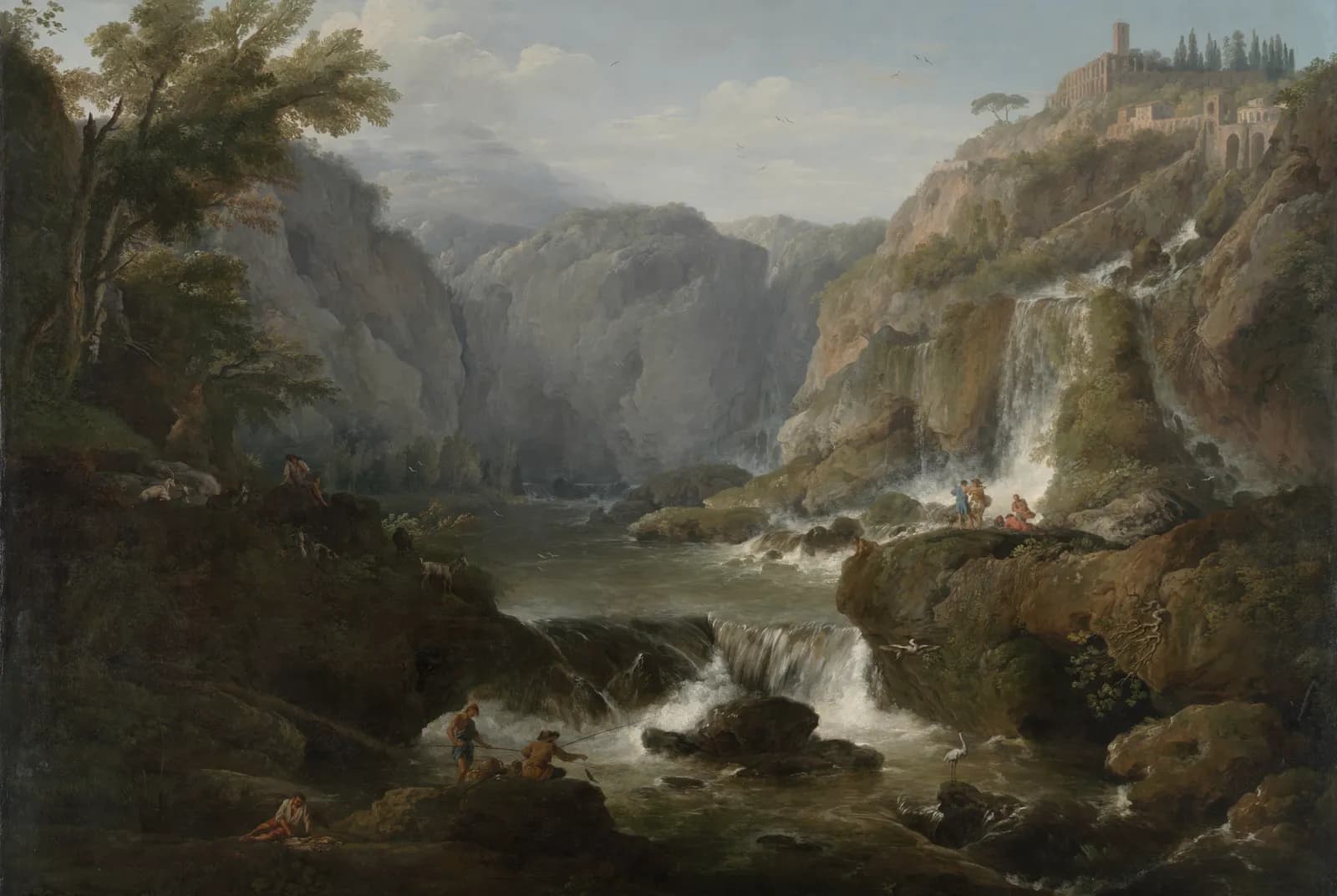 De watervallen bij Tivoli – Claude-Joseph Vernet