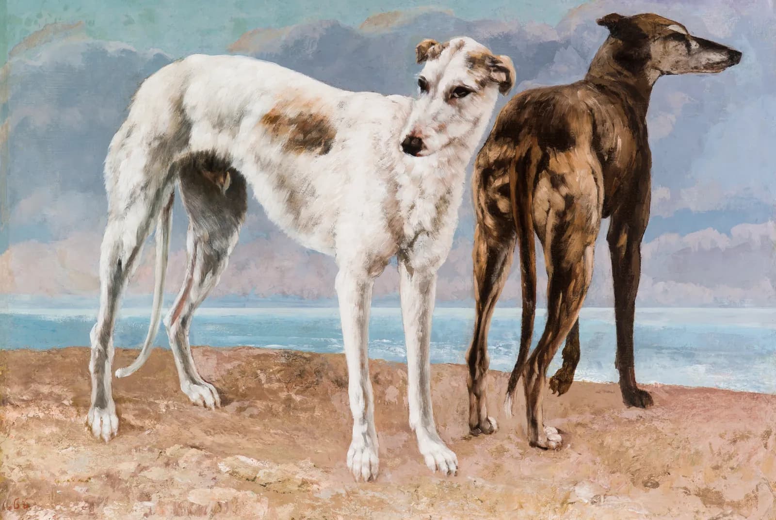 De windhonden van de graaf de Choiseul – Gustave Courbet