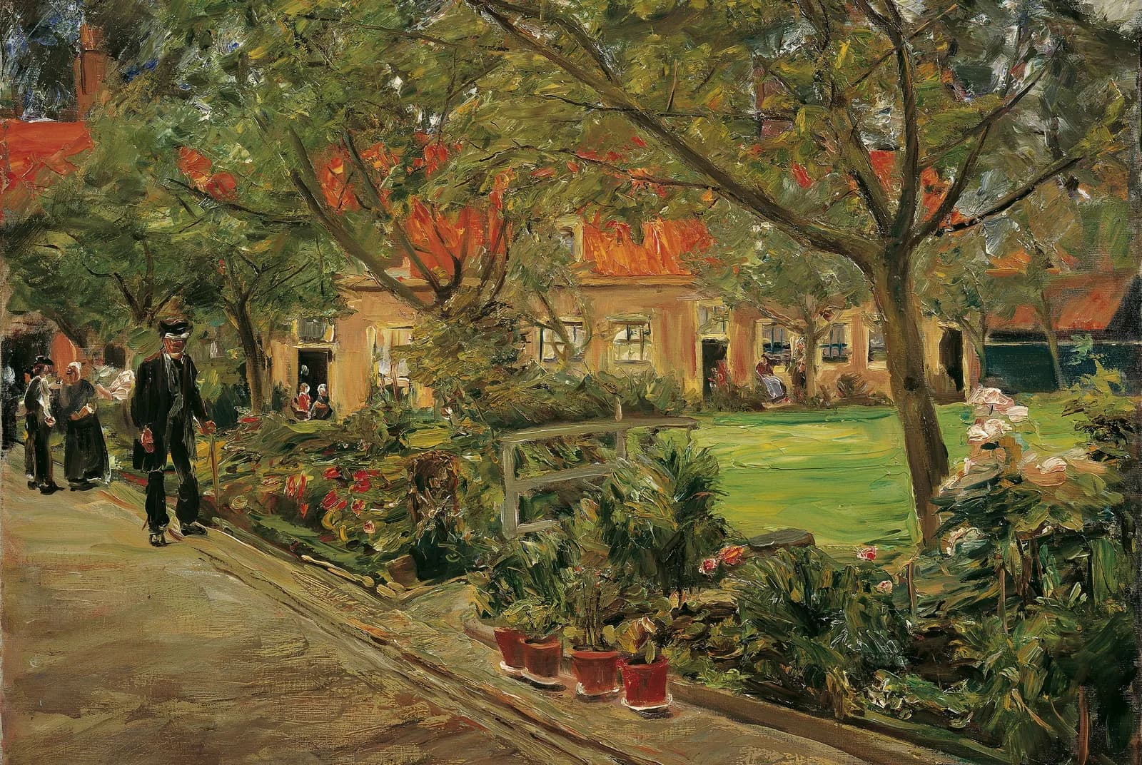De ziekenhuistuin in Edam – Max Liebermann