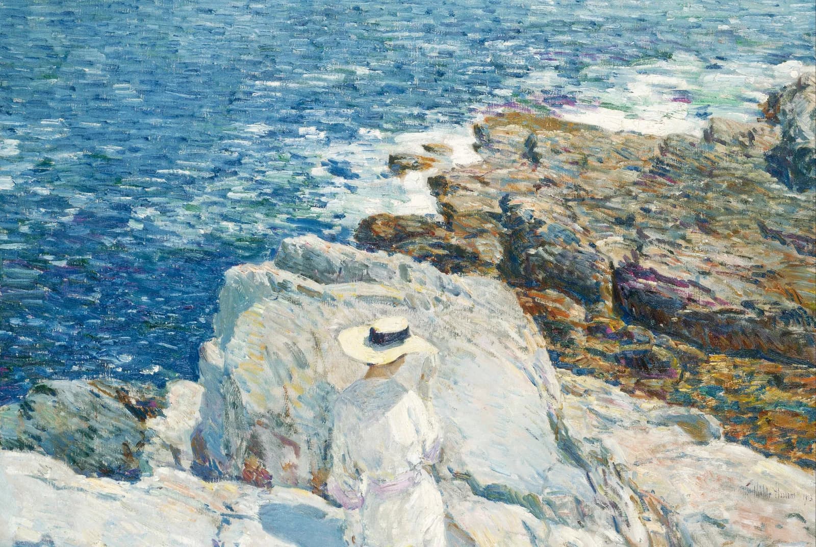 De zuidelijke rotsen, Appledore – Childe Hassam