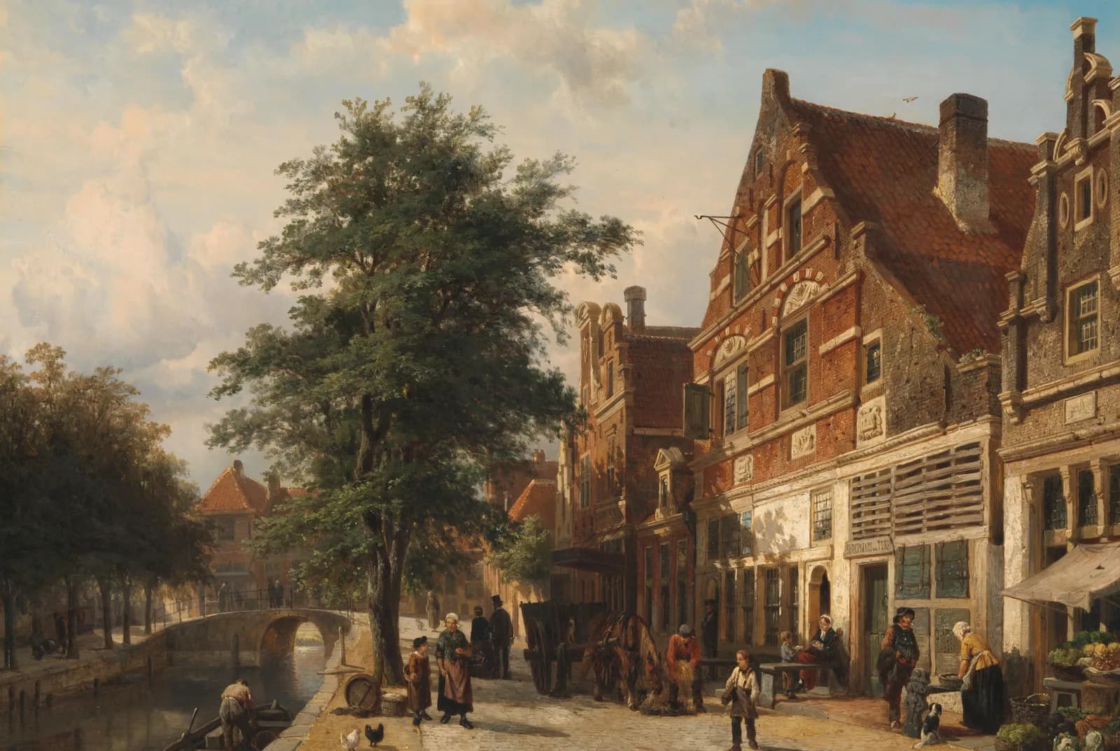 De Zuiderhavendijk te Enkhuizen – Cornelis Springer