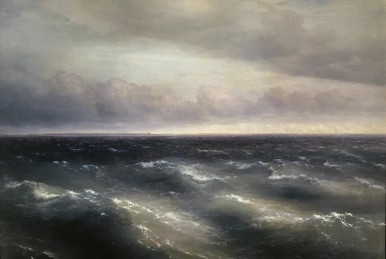 De Zwarte Zee, een opkomende storm – Ivan Aivazovsky