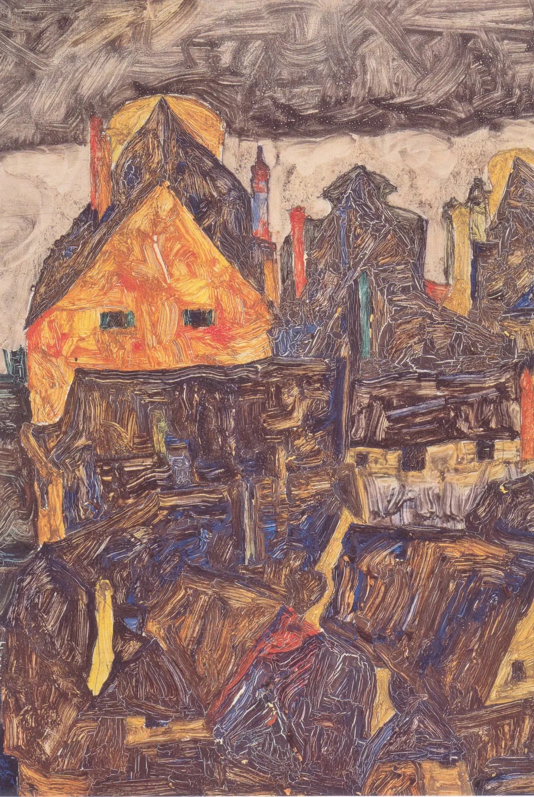 De oude stad I (Dode stad V) – Egon Schiele