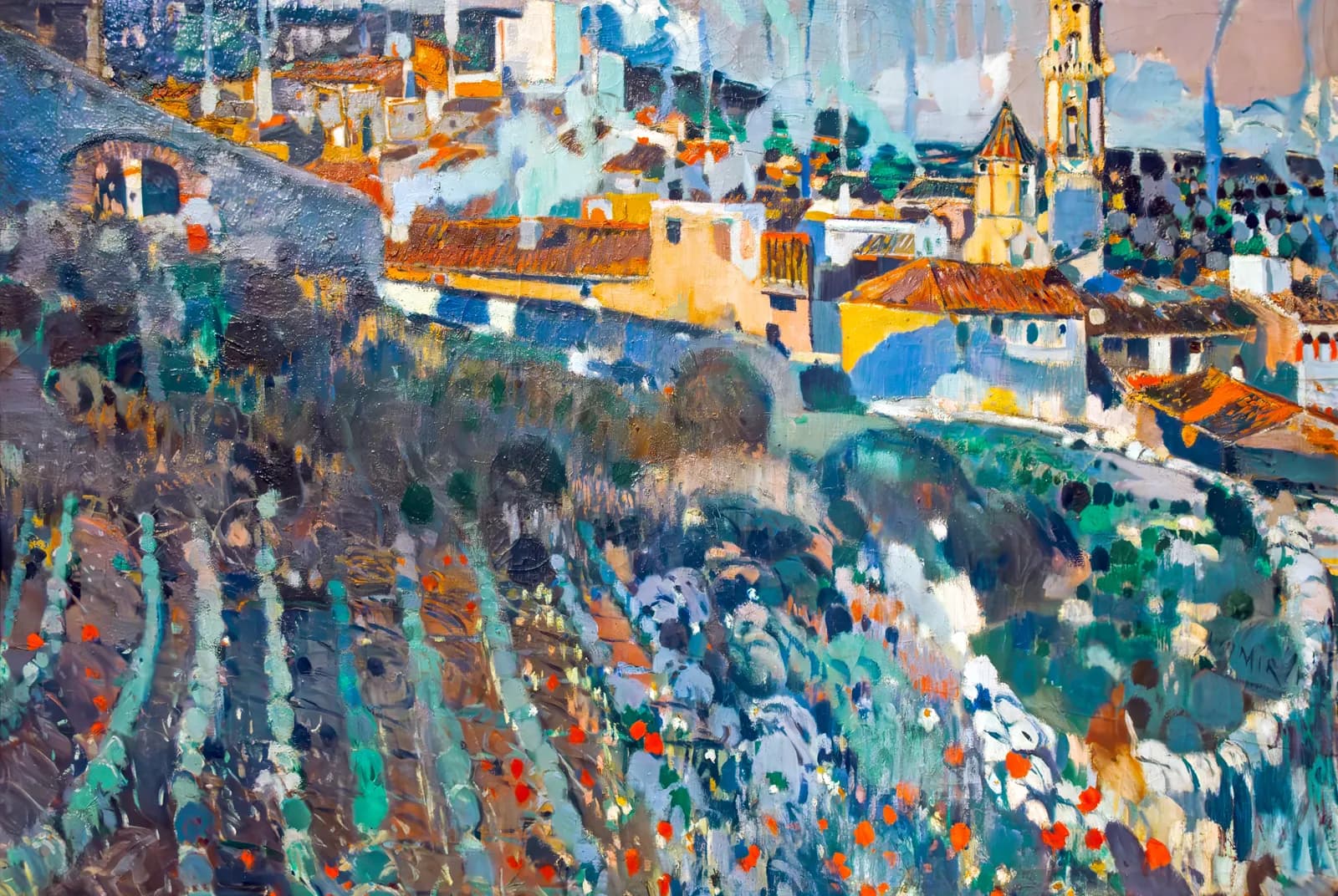 Dorp op terrassen – Joaquim Mir