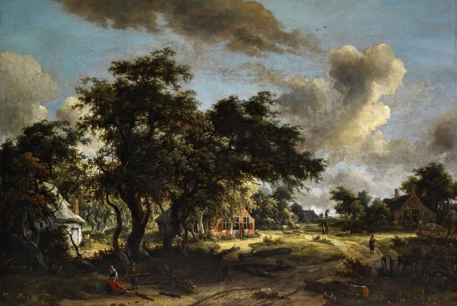 Dorp tussen de bomen – Meindert Hobbema