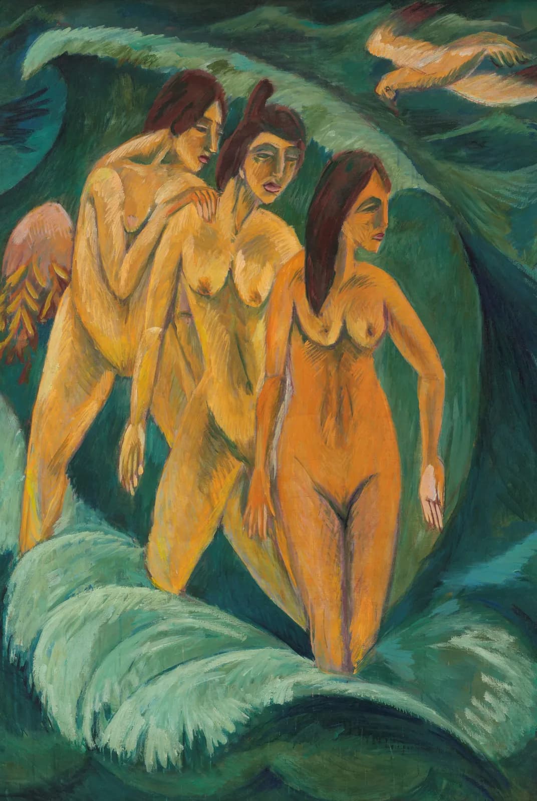 Drie badenden – Ernst Ludwig Kirchner