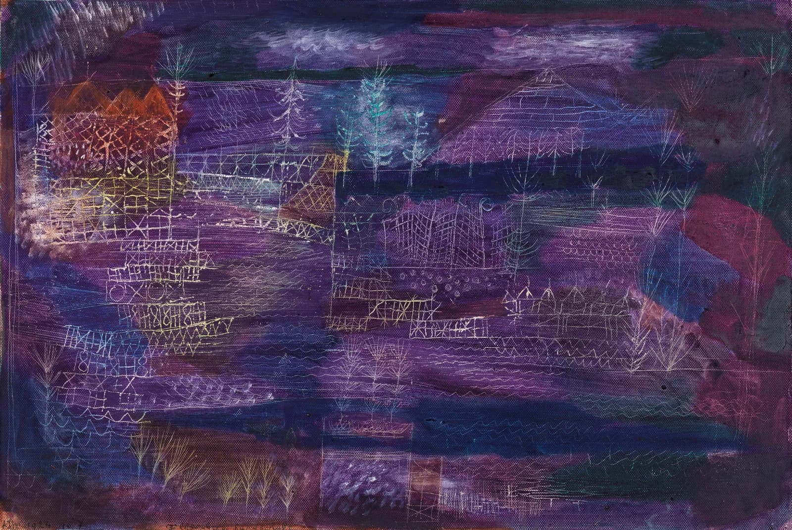 Droomlandschap in Paars – Paul Klee