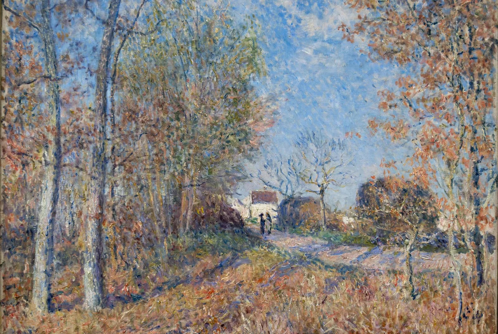Een bospartij bij Les Sablons – Alfred Sisley