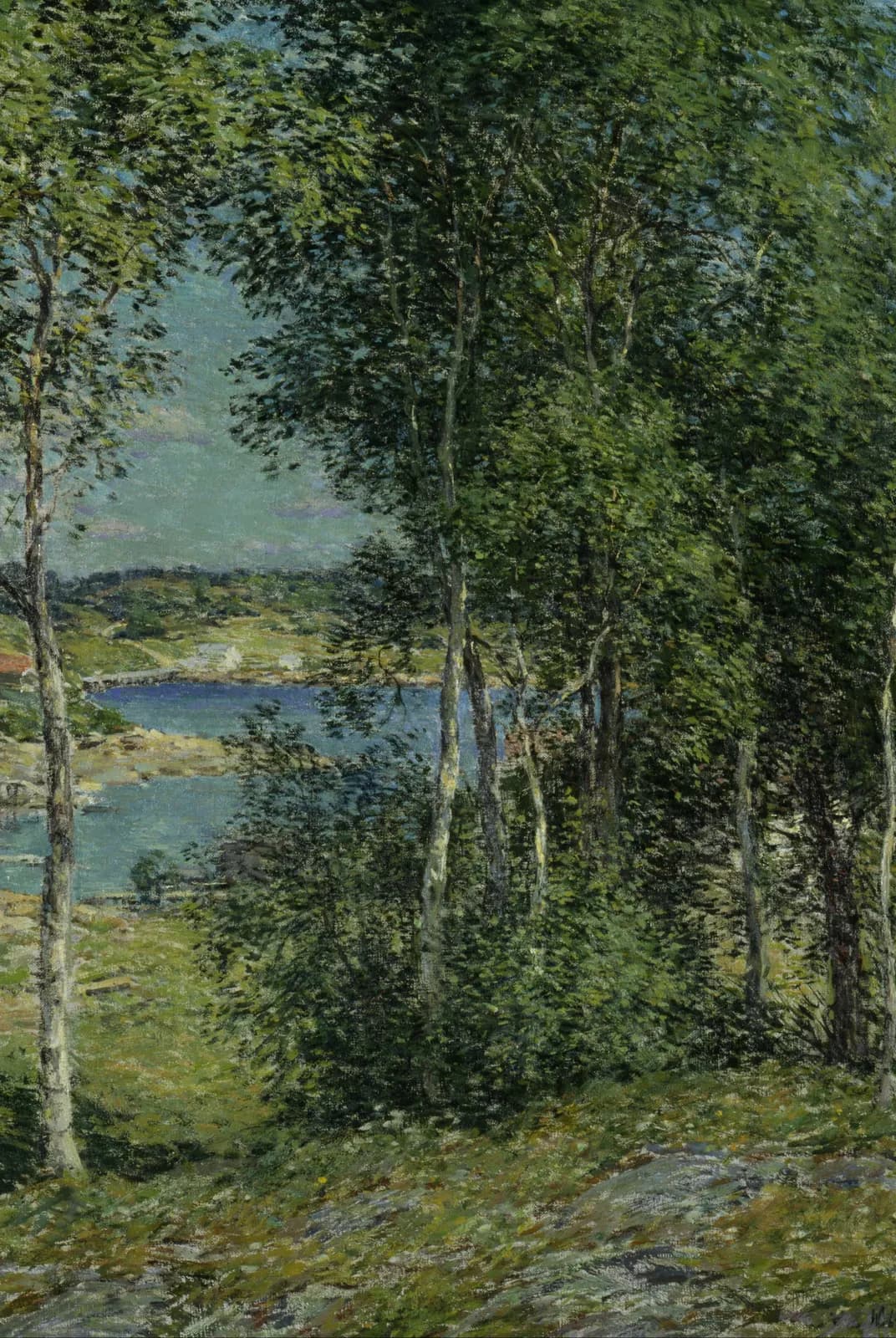 Een familie berken – Willard Metcalf