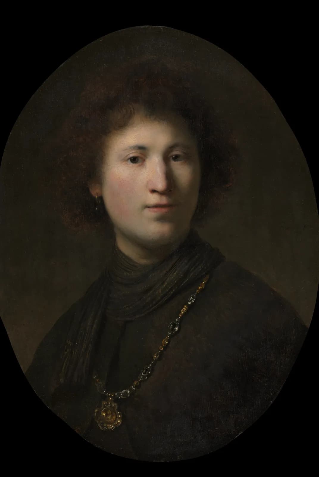 Een jongeman met een ketting – Rembrandt van Rijn
