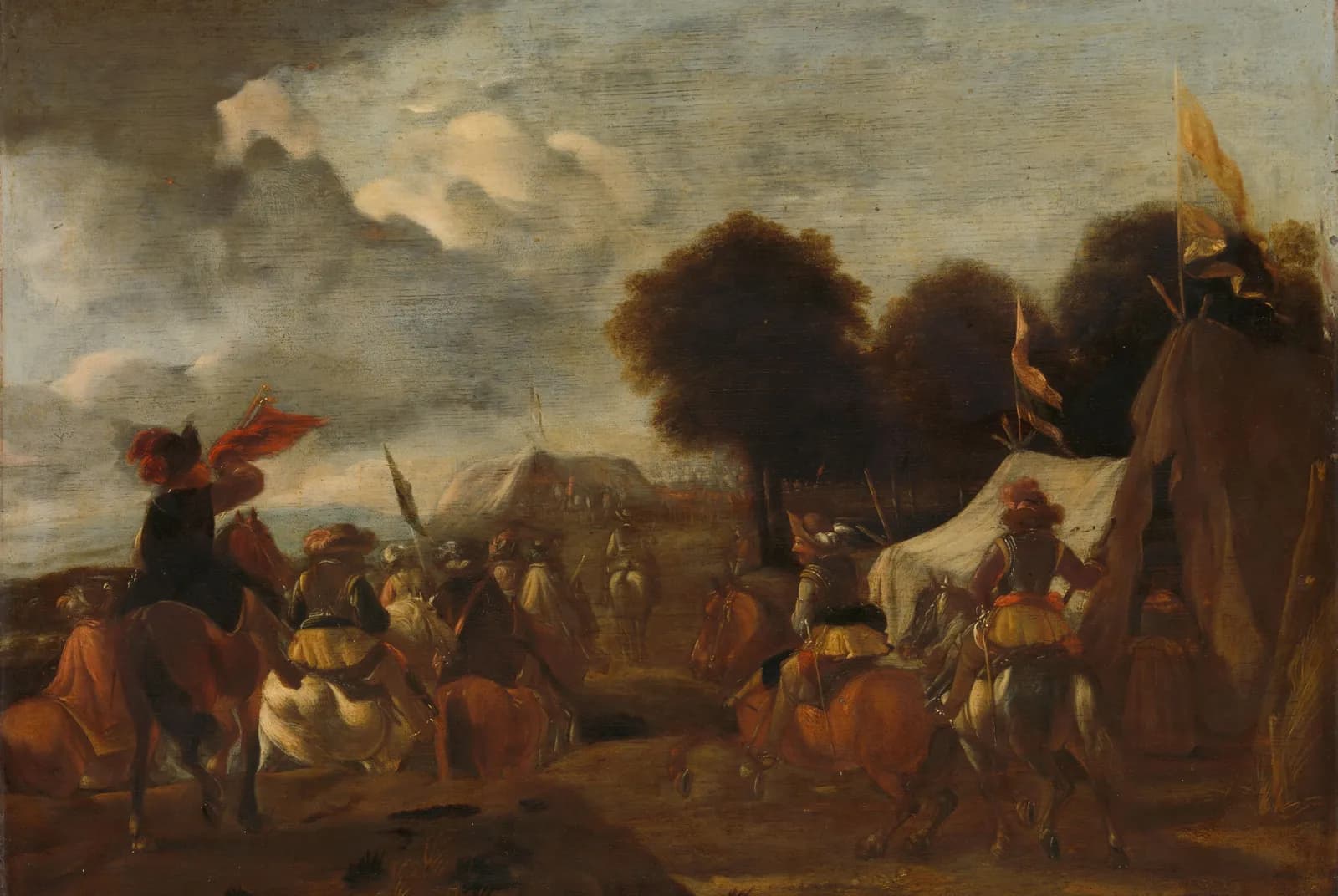 Een legerkamp