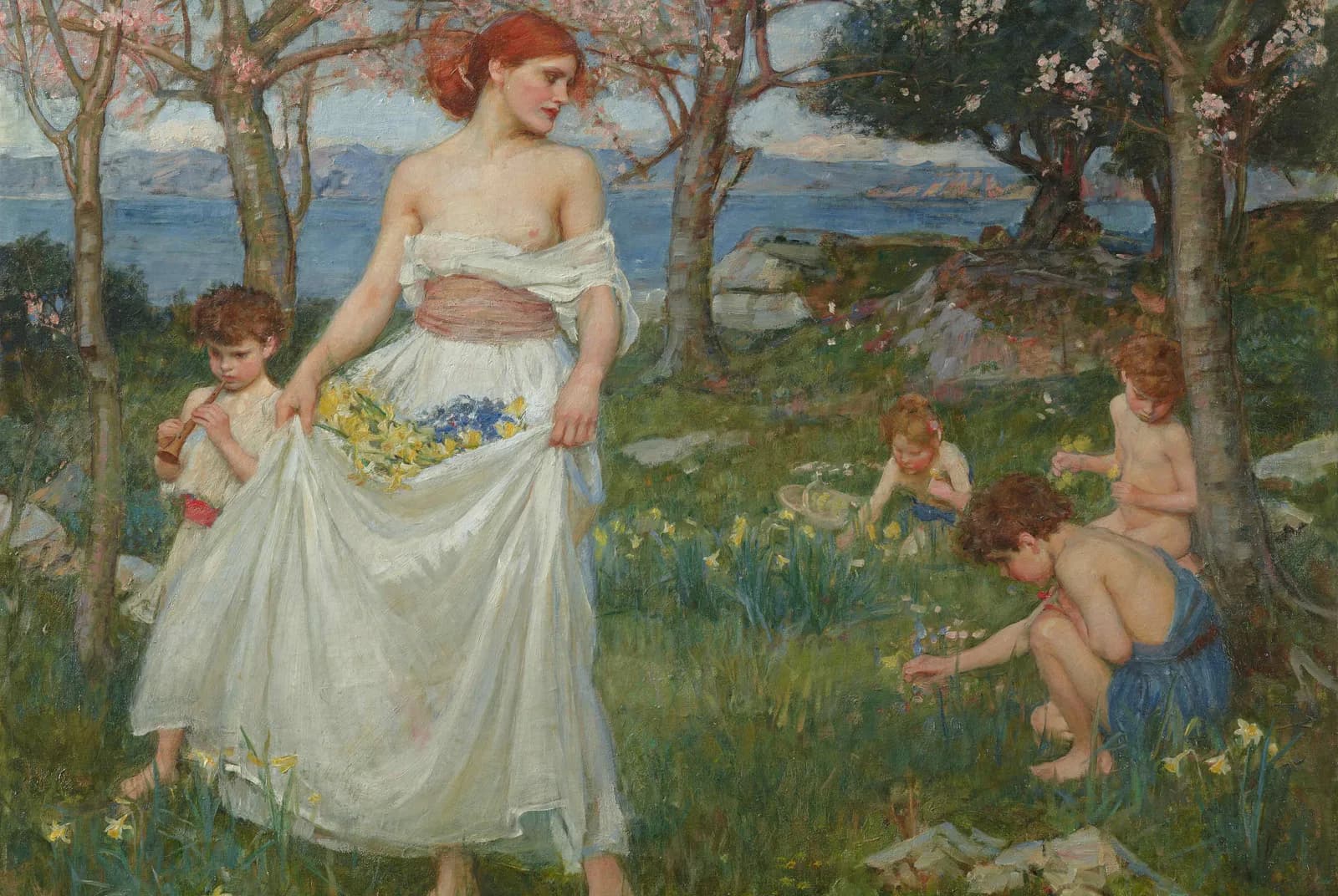 Een lied van de lente – John William Waterhouse