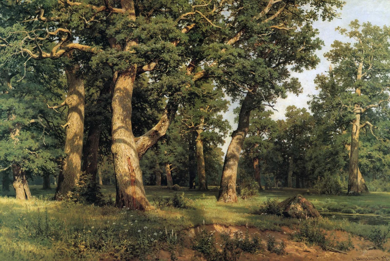 Eikenbos (1887) – Ivan Shishkin