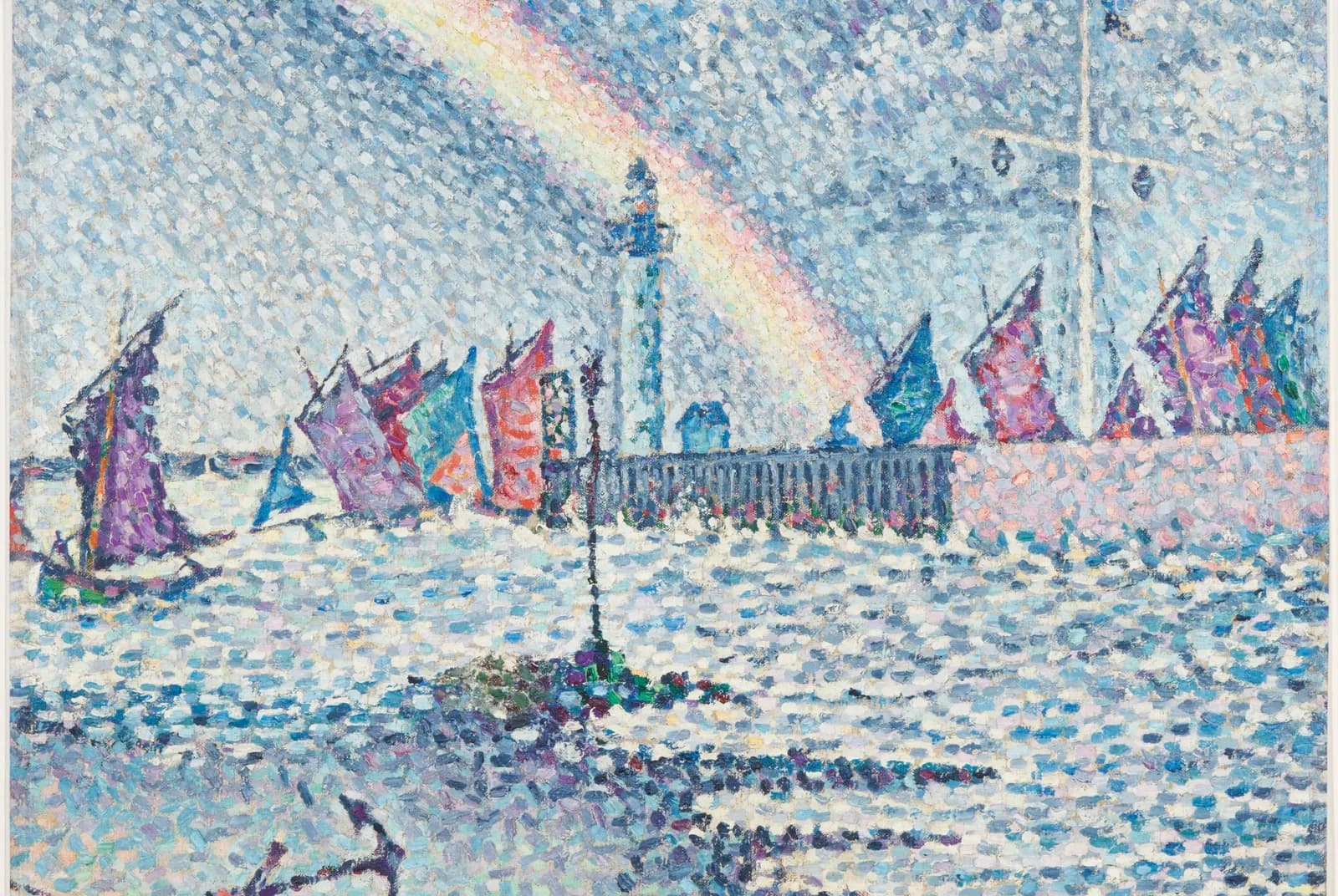 De haveningang van Honfleur – Paul Signac