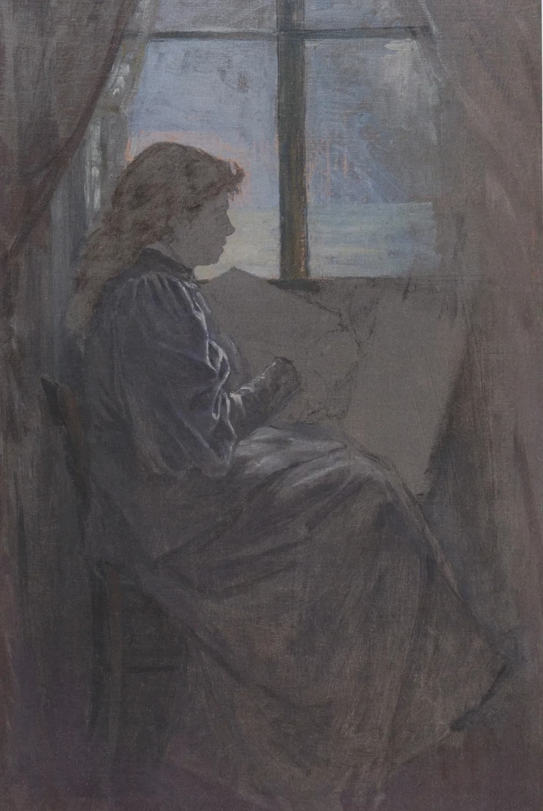 Eva bij de ezel – Eva Gonzalès
