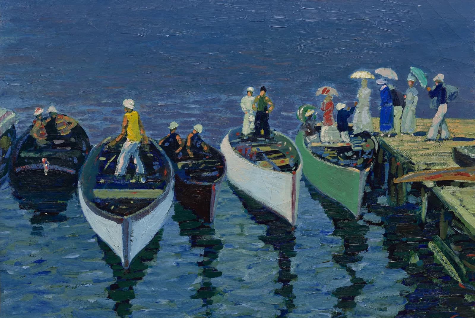 Feestdag op de Hudson – George Luks