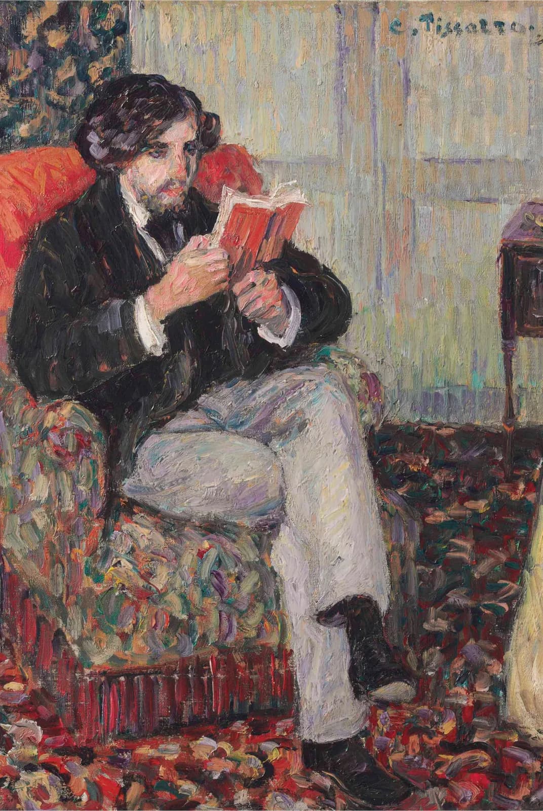 Lezende Félix Pissarro – Camille Pissarro