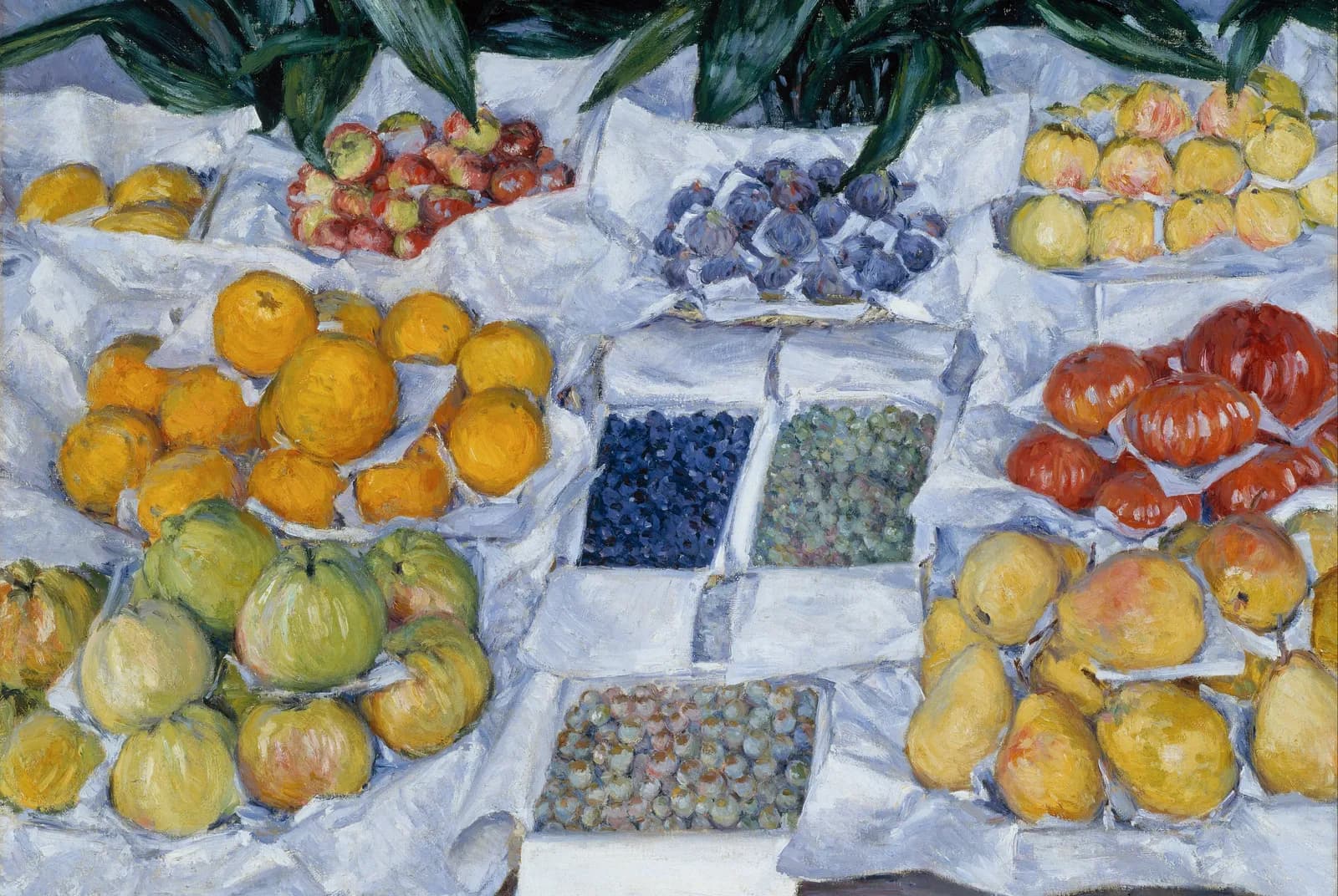 Fruit op een stalletje – Gustave Caillebotte