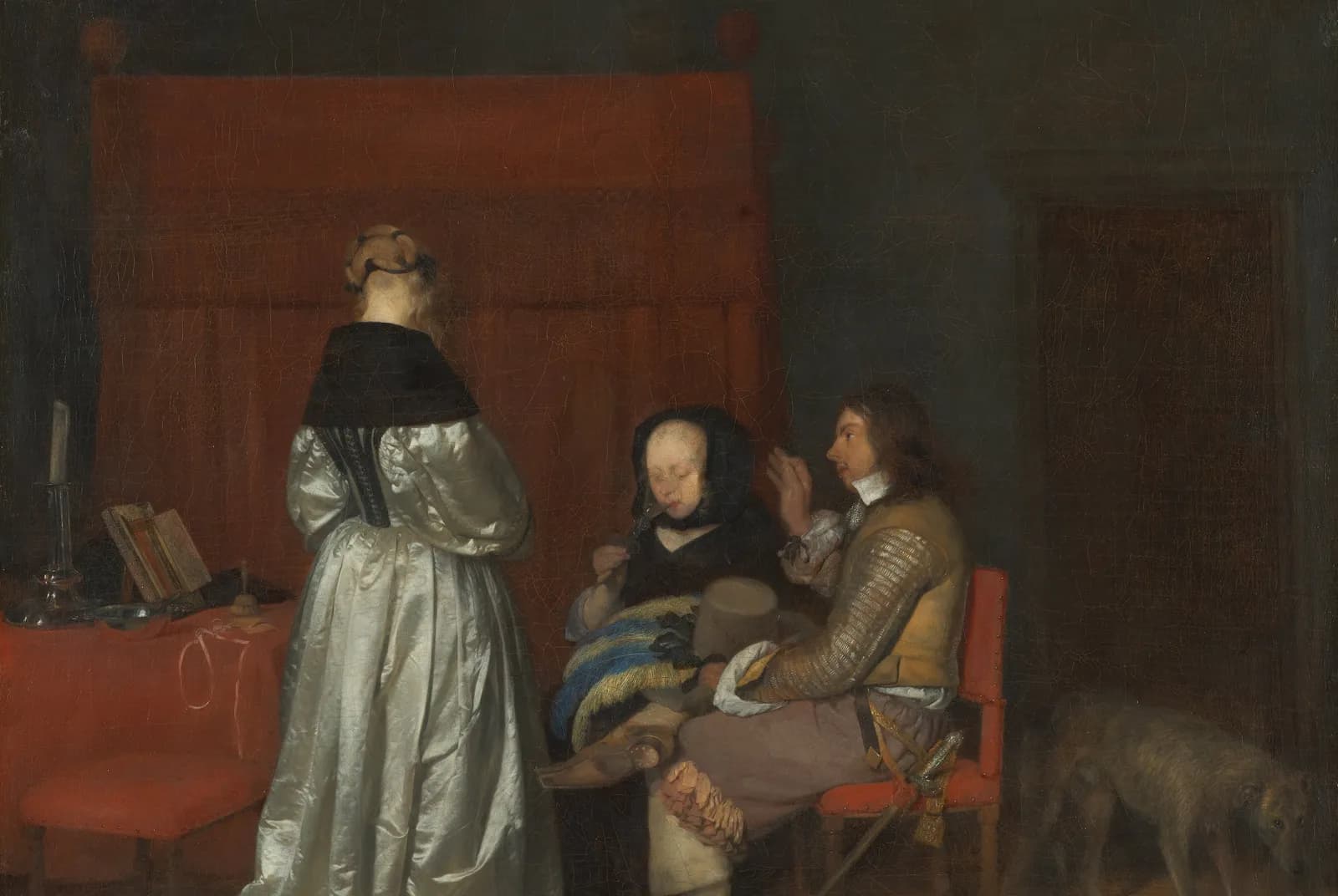 Galante conversatie (De vaderlijke vermaning) – Gerard ter Borch