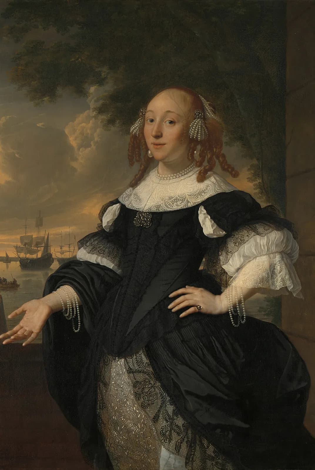 Geertruida den Dubbelde, echtgenote van Aert van Nes – Bartholomeus van der Helst