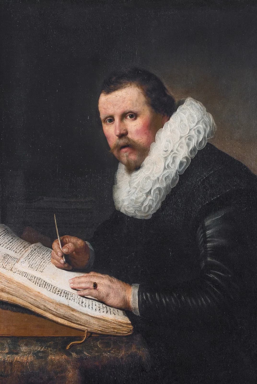 Geleerde aan zijn schrijftafel – Rembrandt van Rijn
