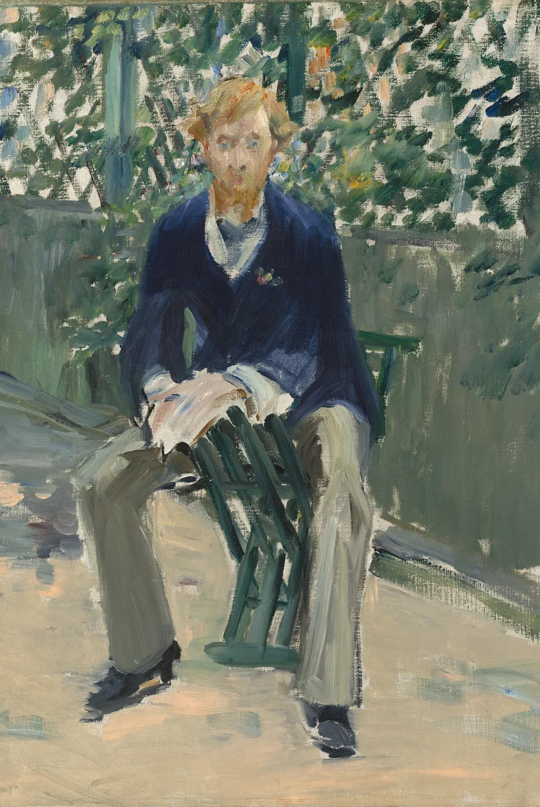 George Moore in de tuin van de kunstenaar – Édouard Manet
