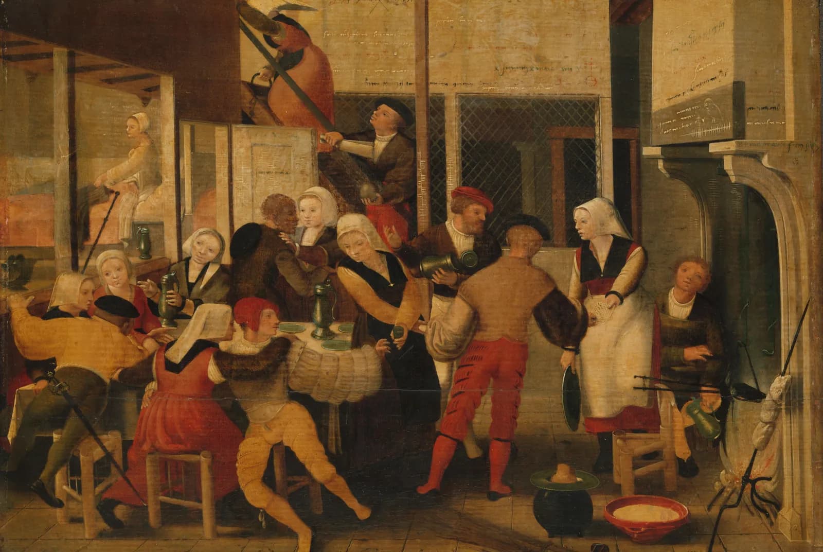 Gezelschap in een bordeel – Brunswijkse Monogrammist