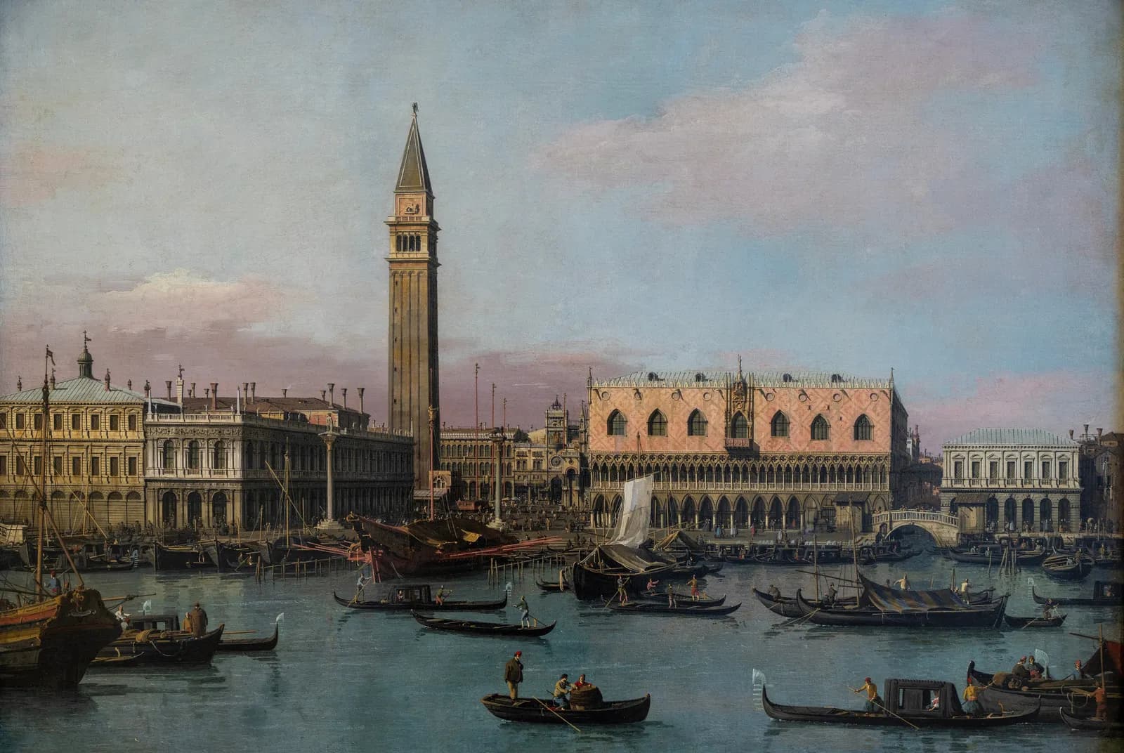 Gezicht op de Grand Canal Venetië – Canaletto