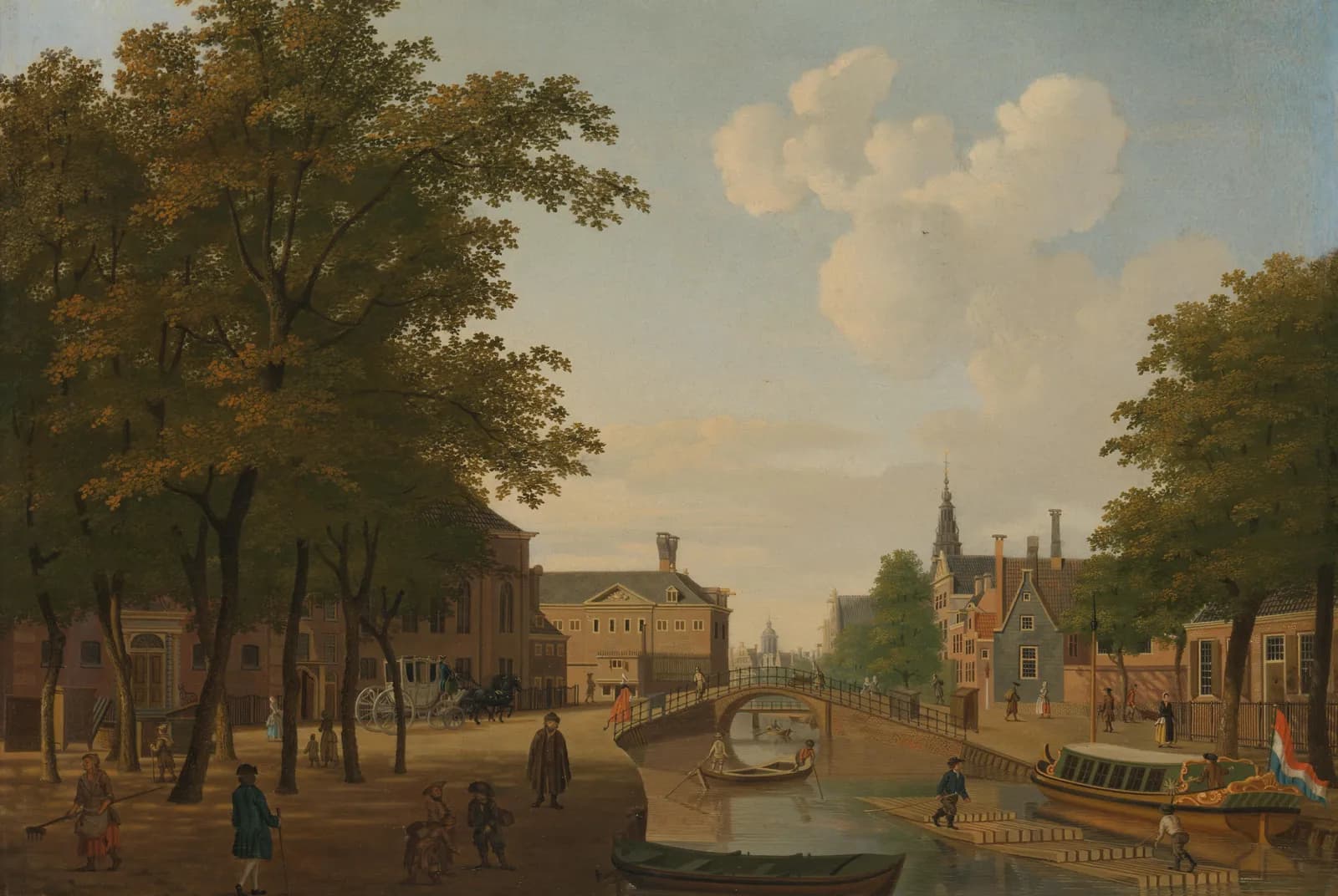 Gezicht op de Houtmarkt te Amsterdam – Hendrik Keun