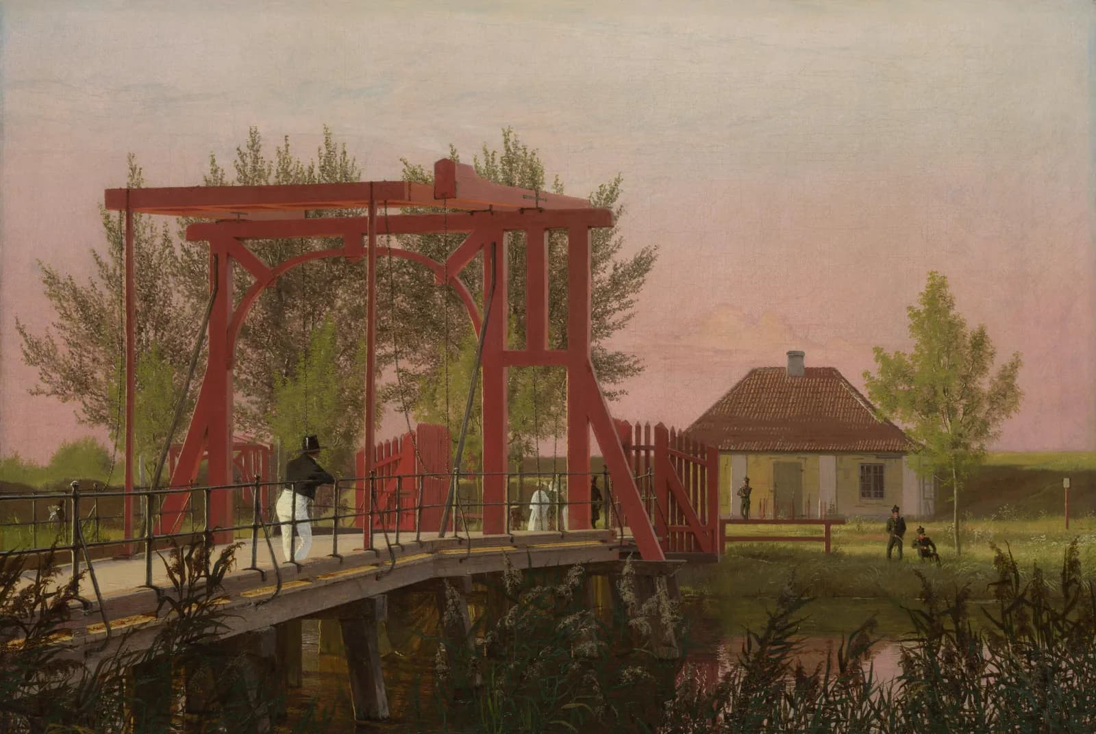 Gezicht op de noordelijke kastelbrug, 1837 – Christen Købke