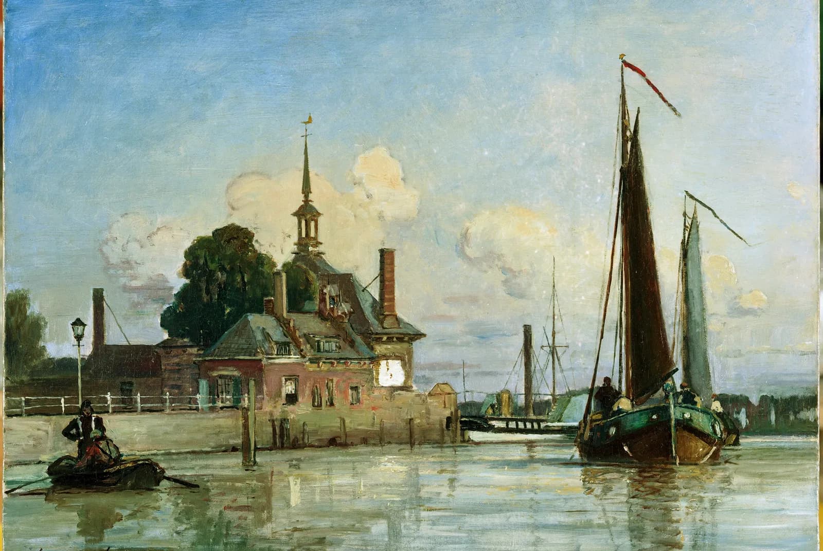 Gezicht op de Ooster Oudehoofdpoort – Johan Barthold Jongkind