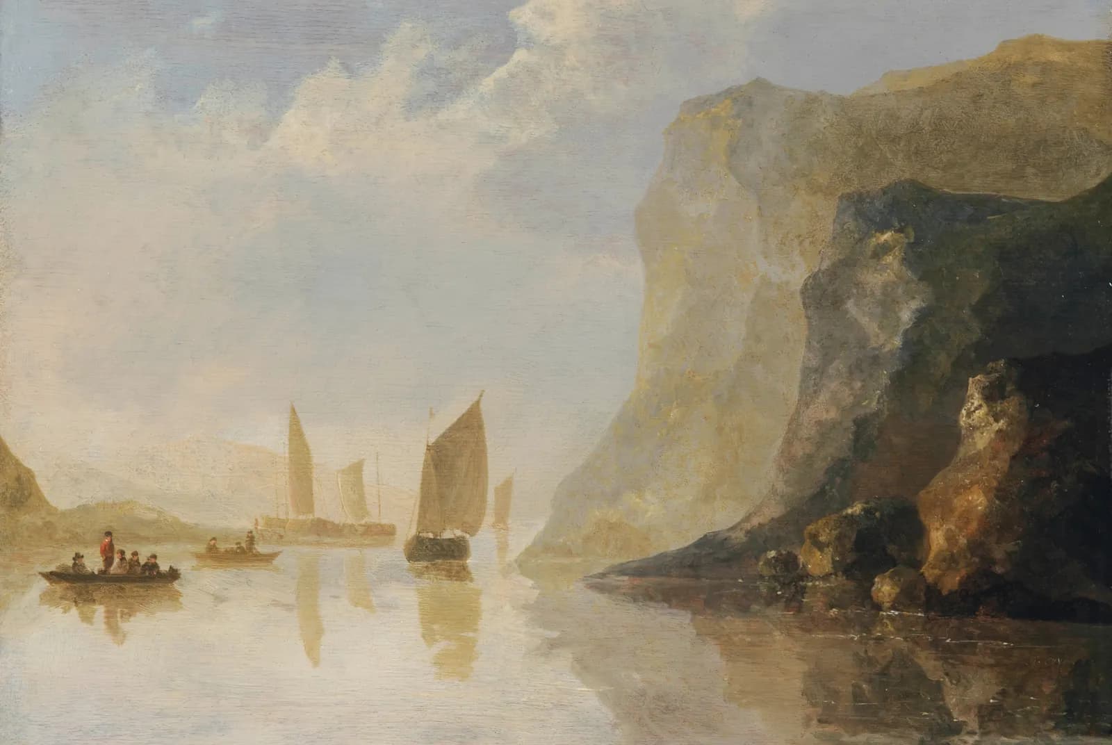 Gezicht op de Rijn bij de rotsen – Aelbert Cuyp