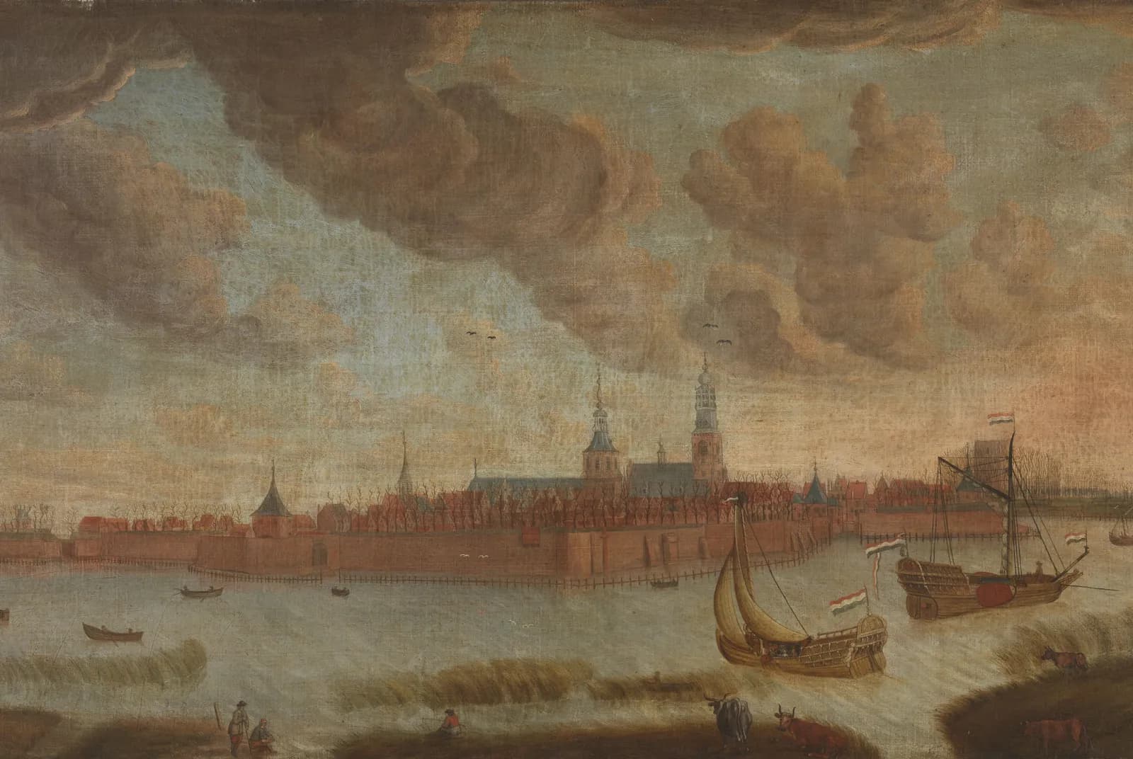 Gezicht op de stad Heusden