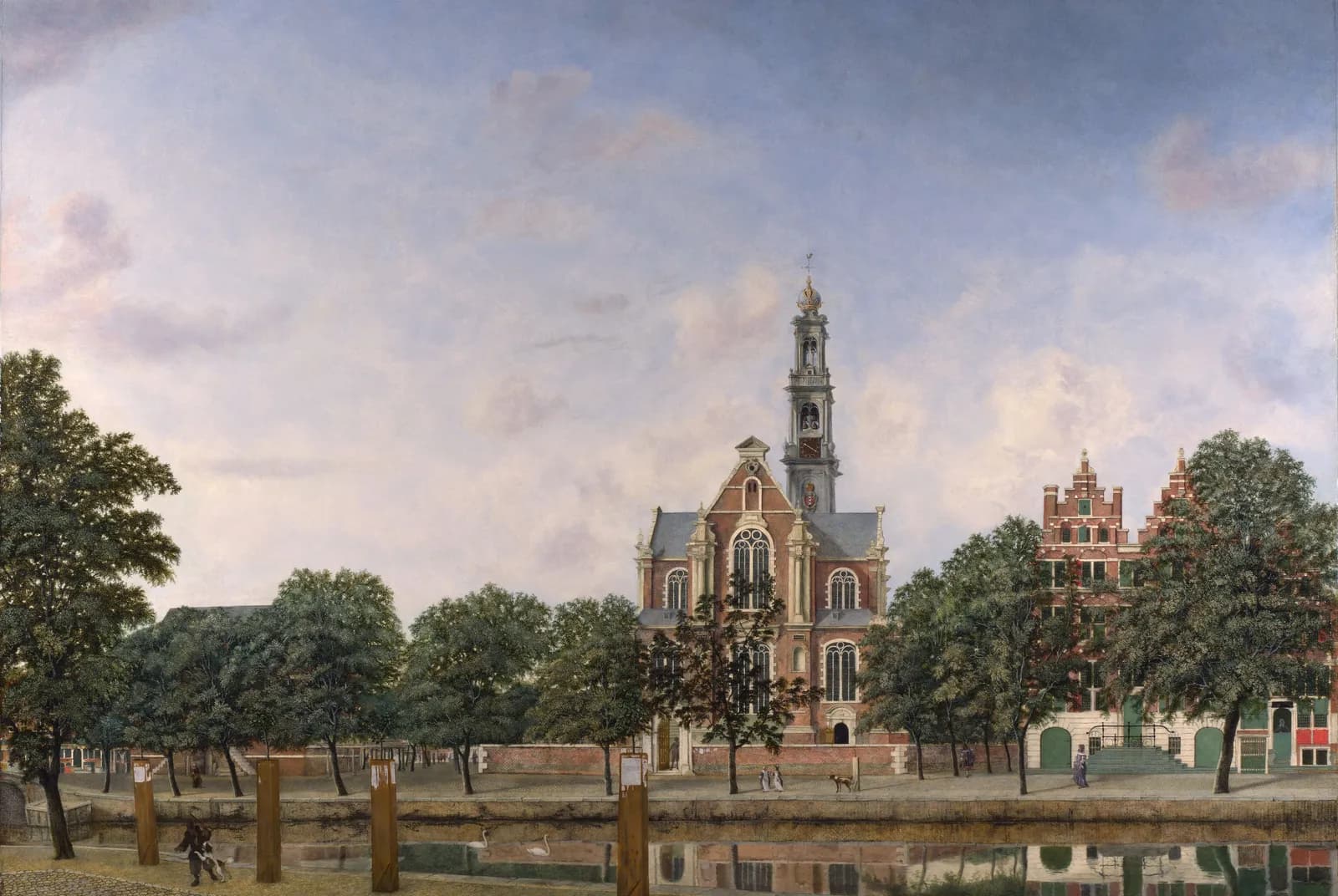 Gezicht op de Westerkerk, Amsterdam – Jan van der Heyden