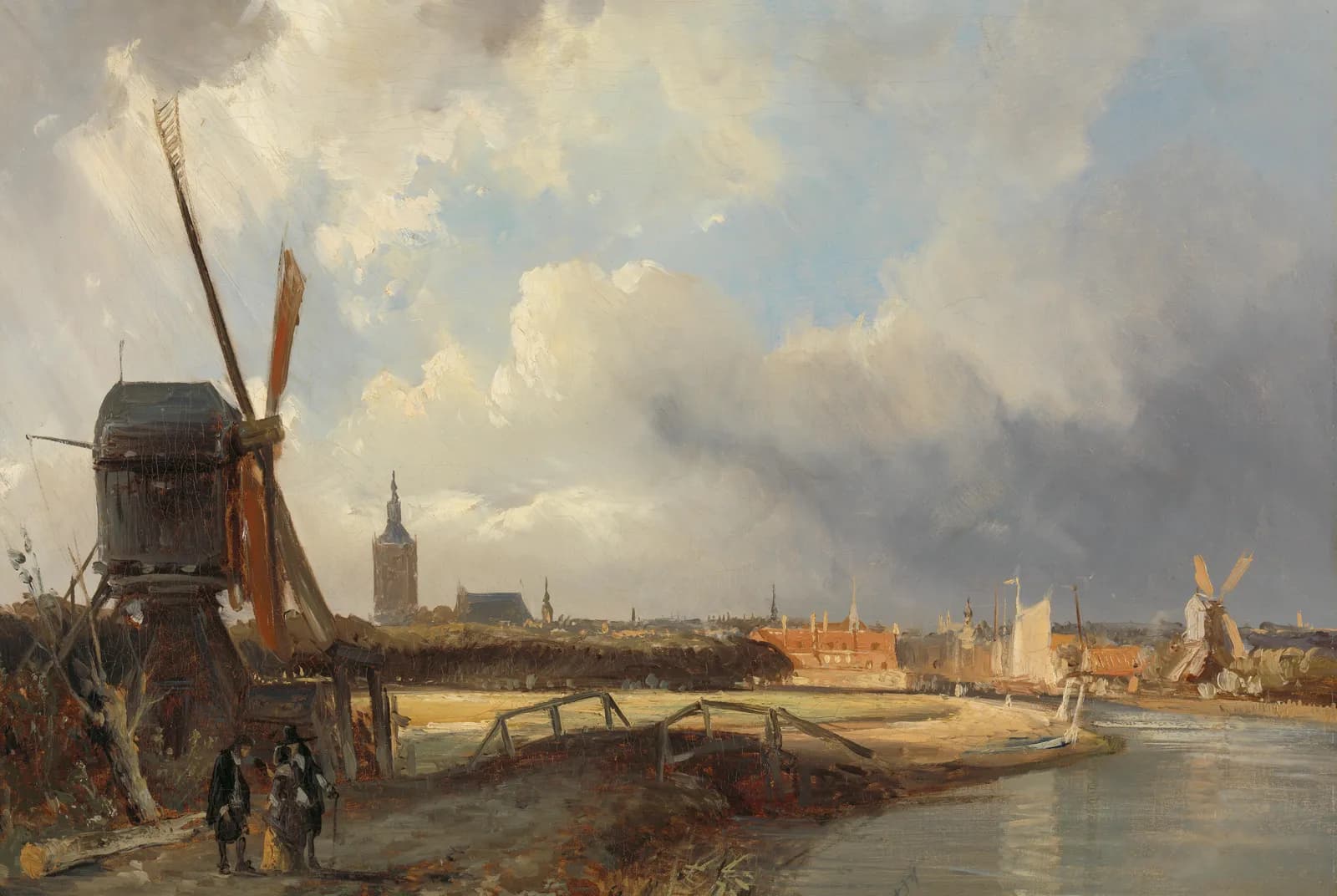 Gezicht op Den Haag – Cornelis Springer