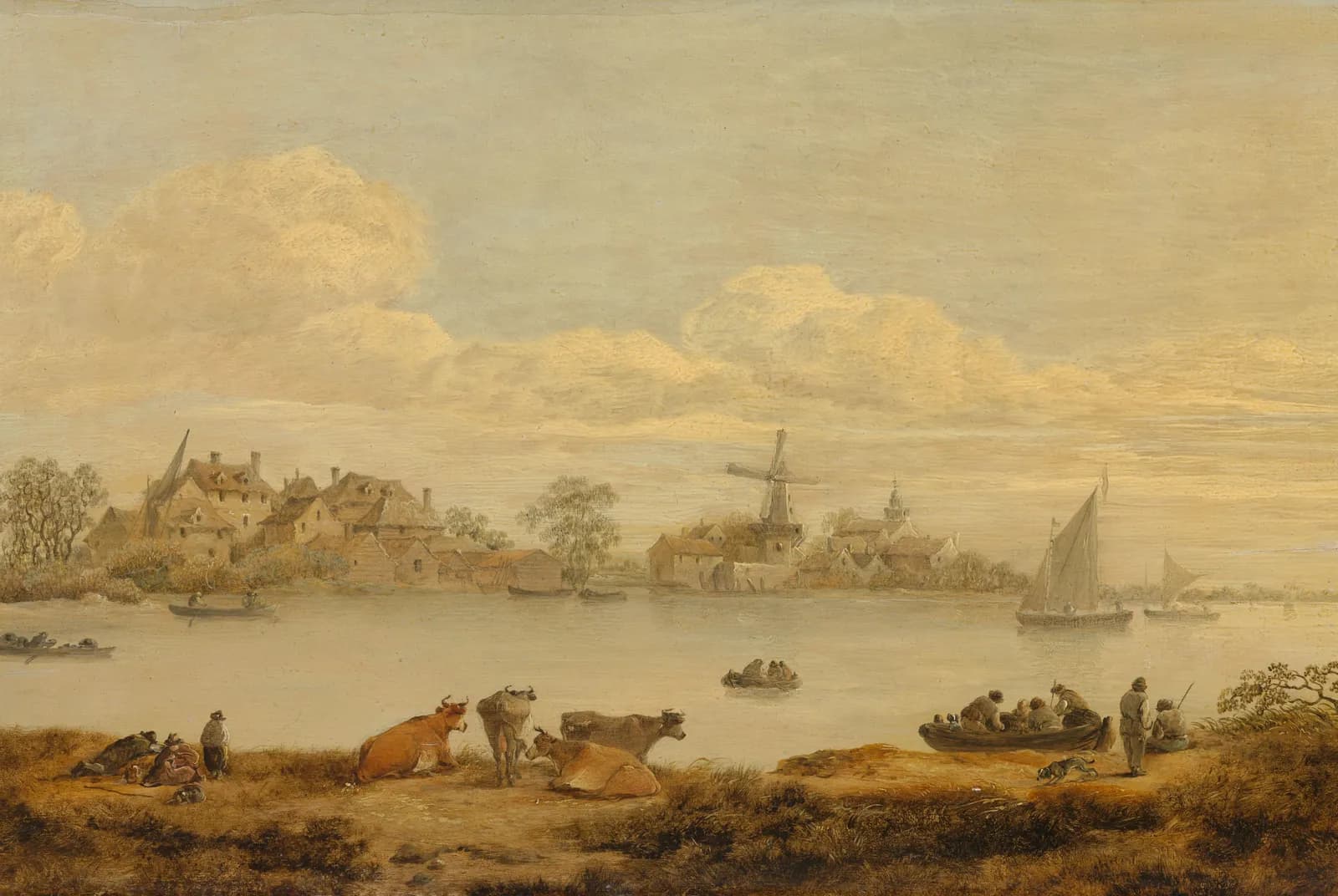 Gezicht op een rivier