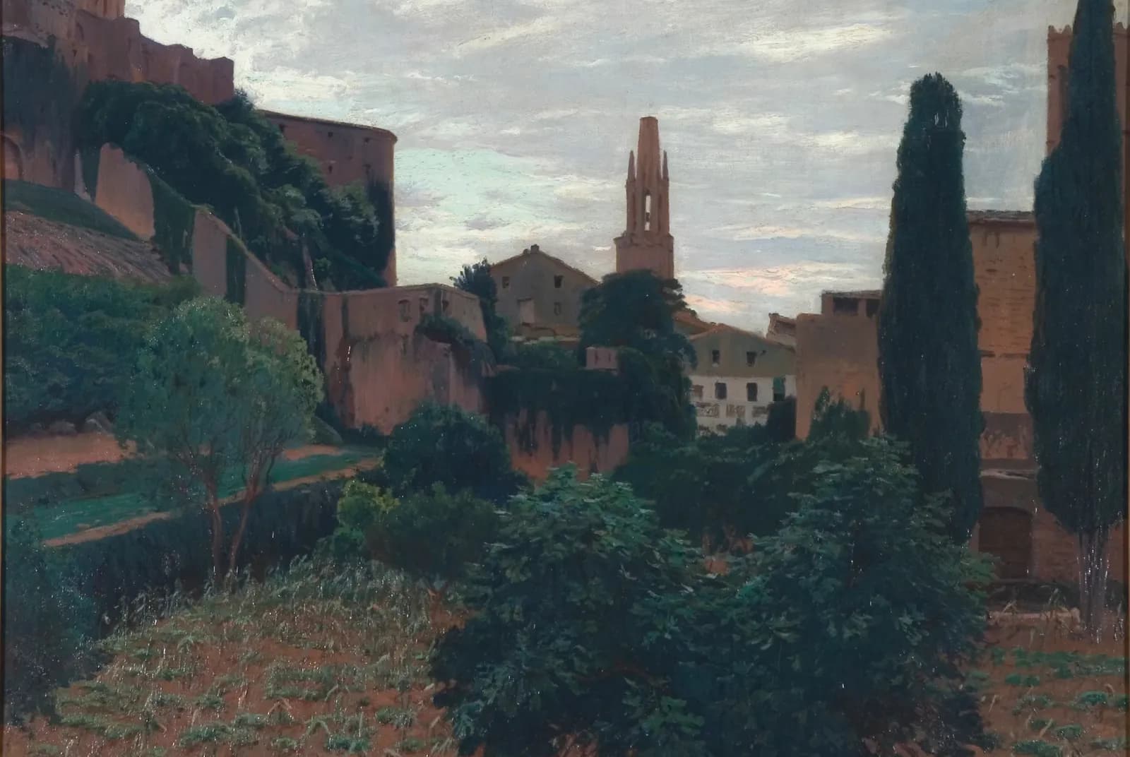 Gezicht op Girona – Santiago Rusiñol