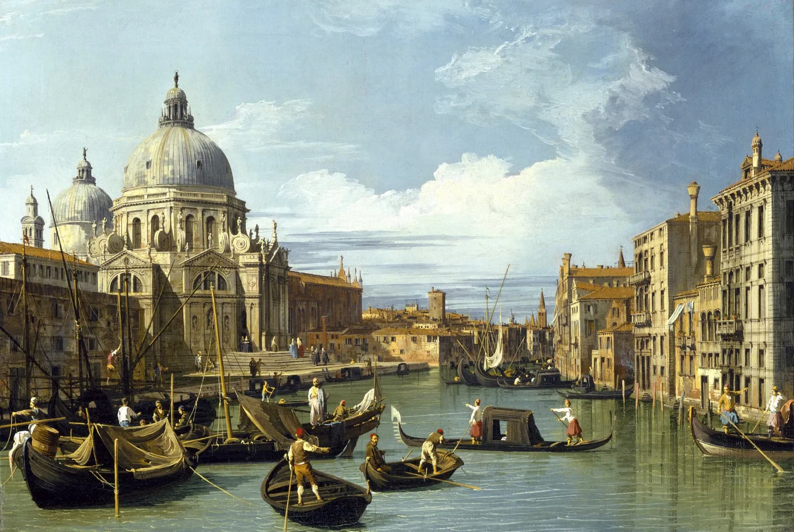 Gezicht op het Canal Grande in Venetië – Canaletto