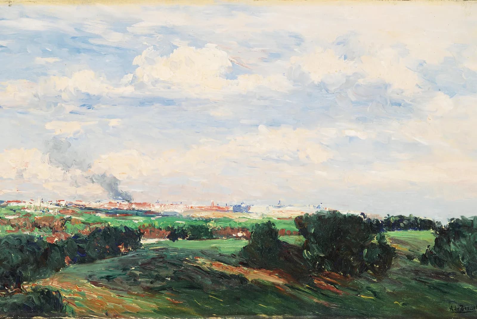 Gezicht op Madrid vanaf El Plantío – Aureliano de Beruete