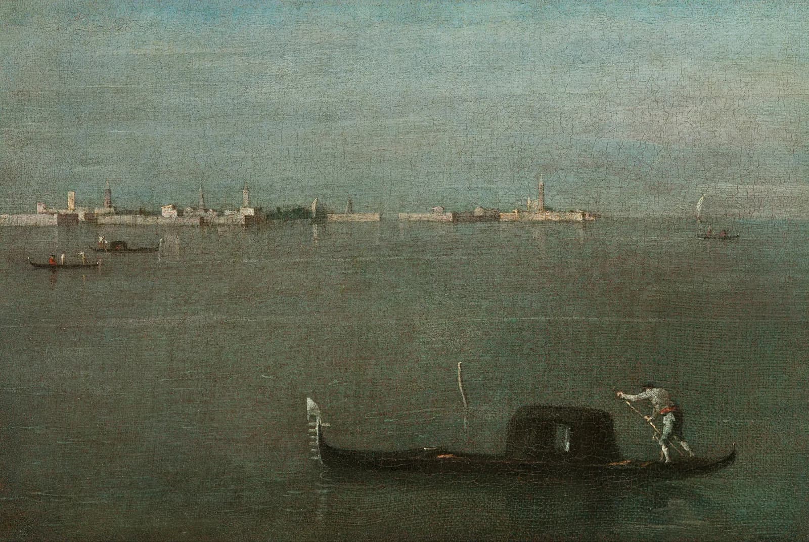 Gondels in de Venetiaanse lagune – Francesco Guardi