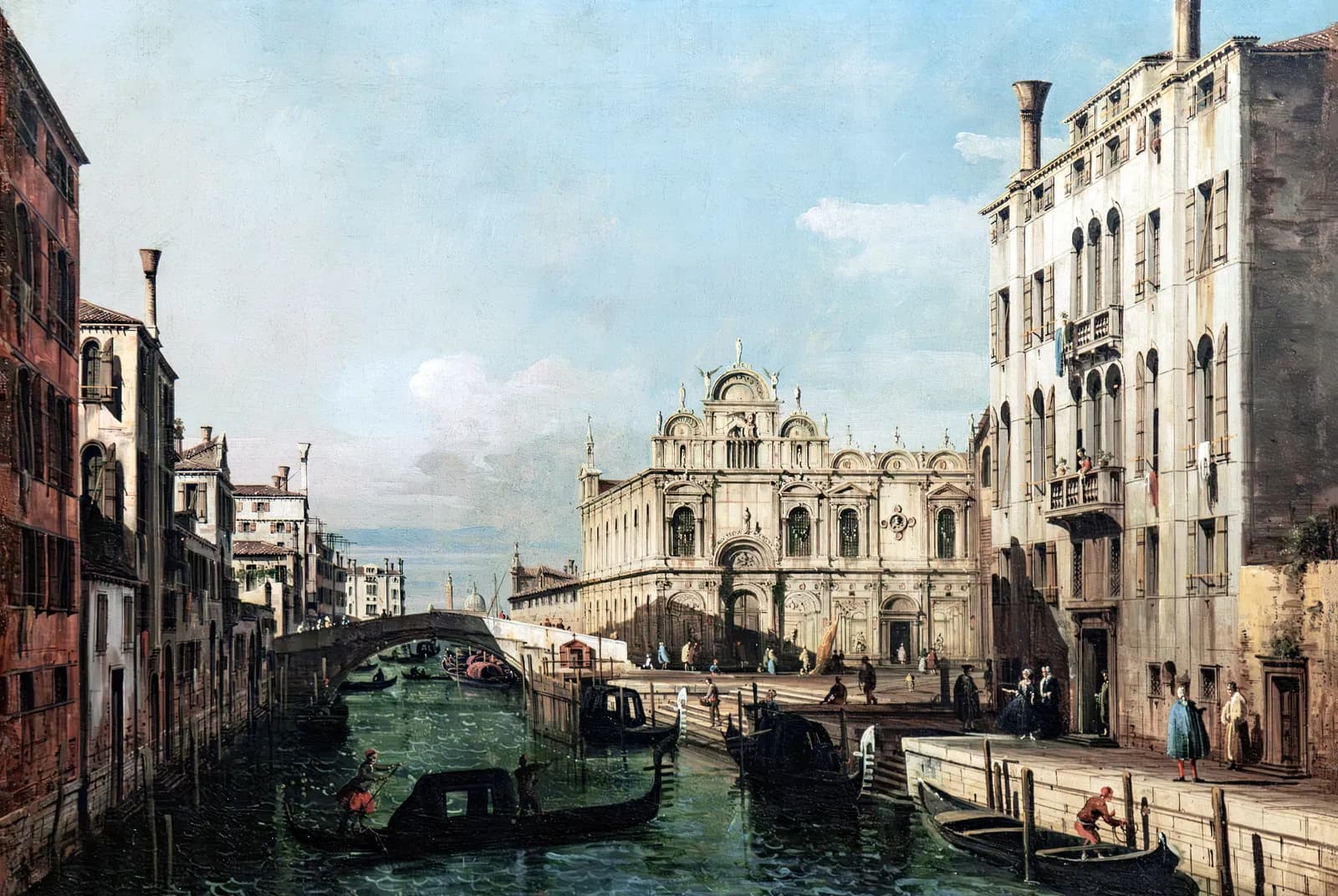Gondels in Venetië – Canaletto