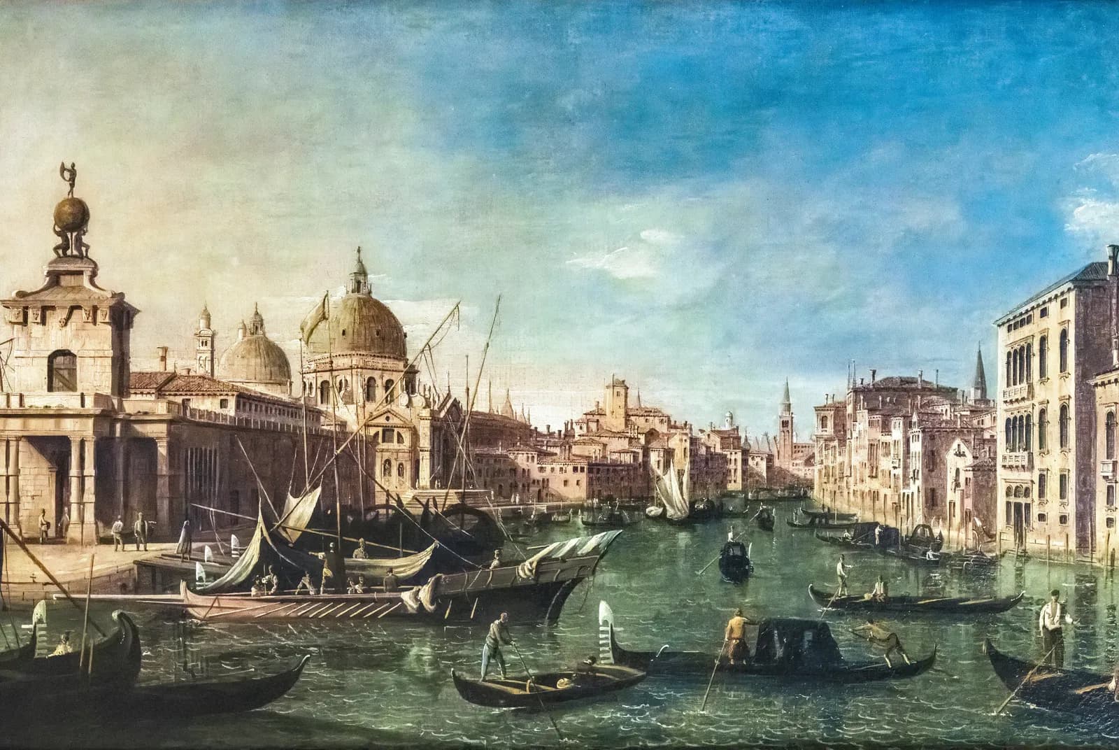 Gondels op de Venetiaanse gracht – Canaletto