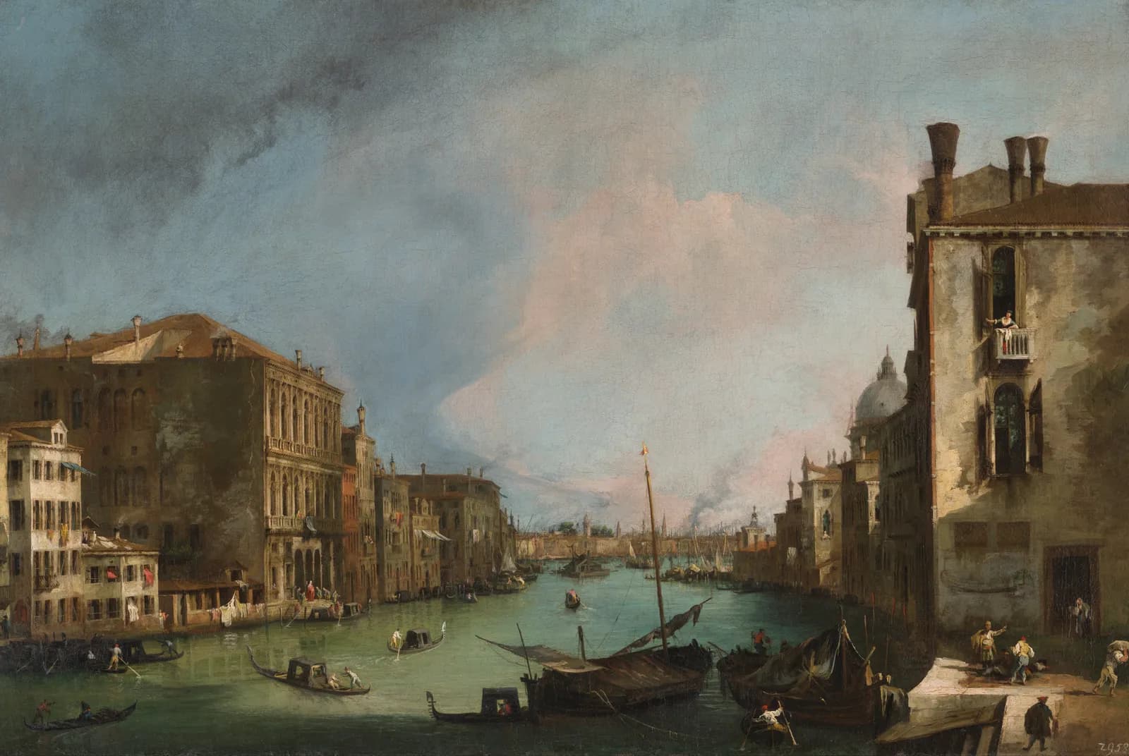 Gondels op het Canal Grande – Canaletto