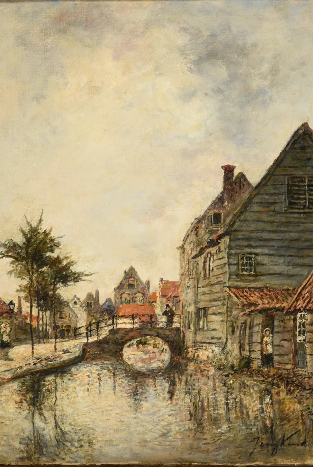 Gracht in Dordrecht – Johan Barthold Jongkind