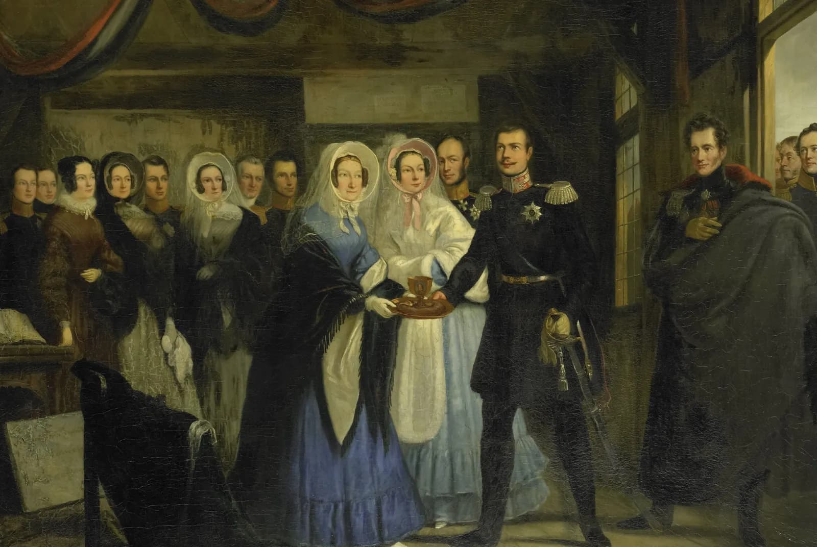 Grootvorst Alexander van Rusland bezoekt het Czaar Peterhuisje – Christiaan Julius Lodewijk Portman