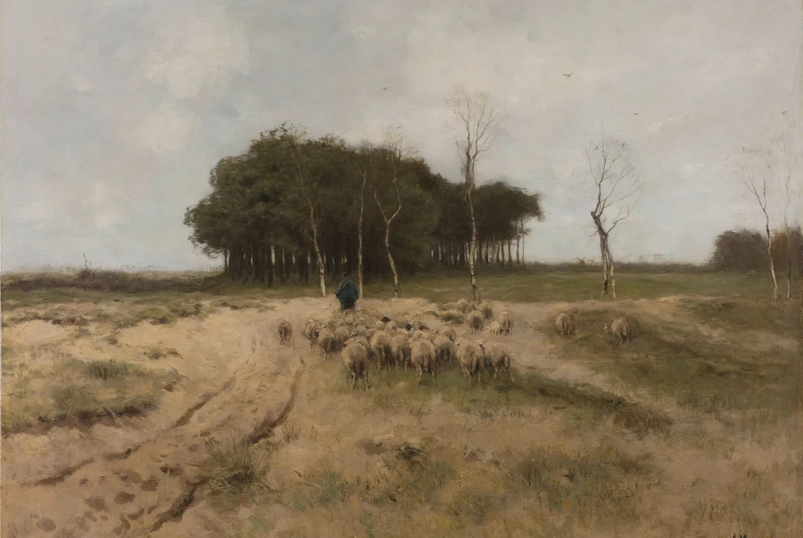 Heide bij Laren (paarse heide) – Anton Mauve
