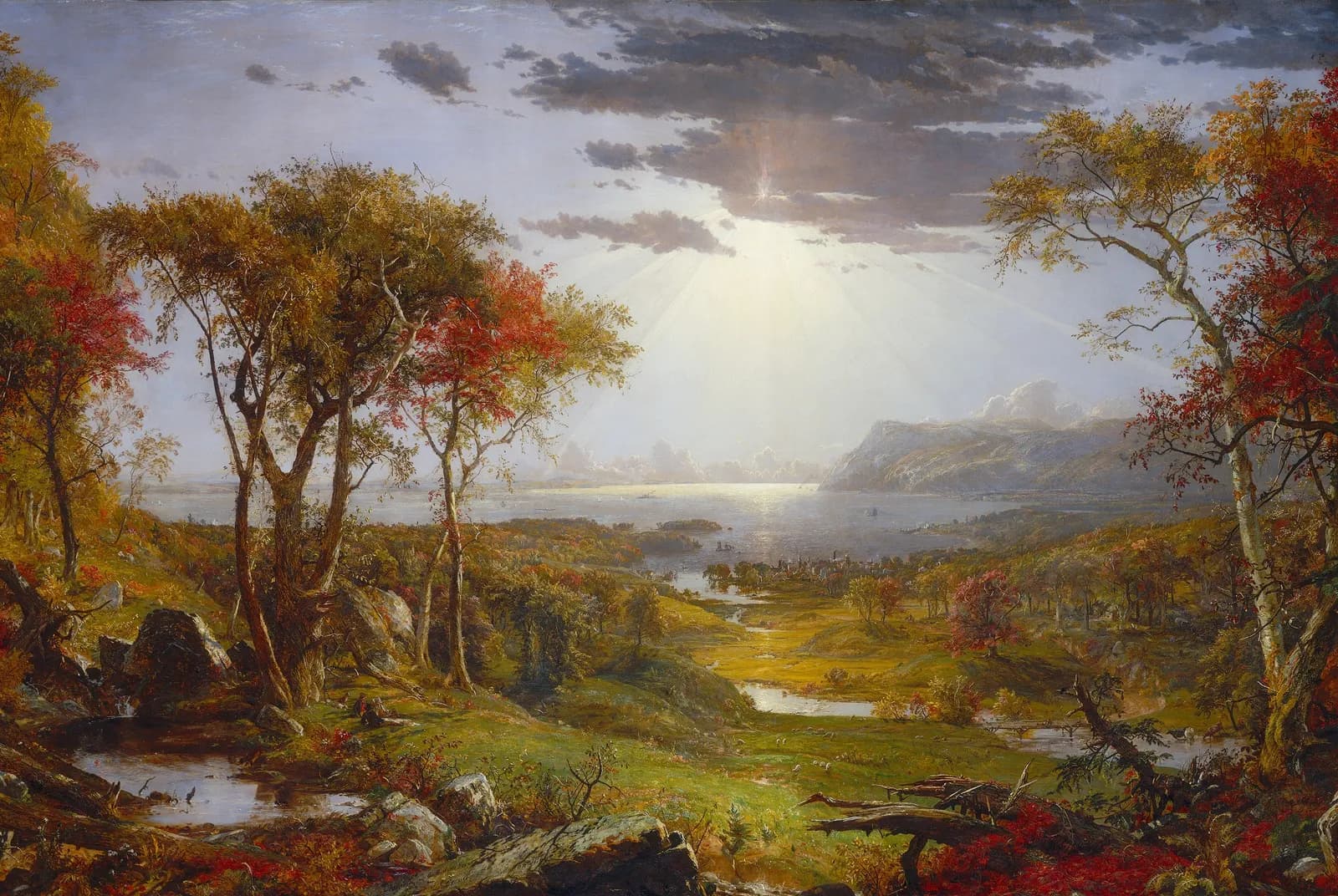 Herfst aan de Hudson (1860) – Jasper Francis Cropsey
