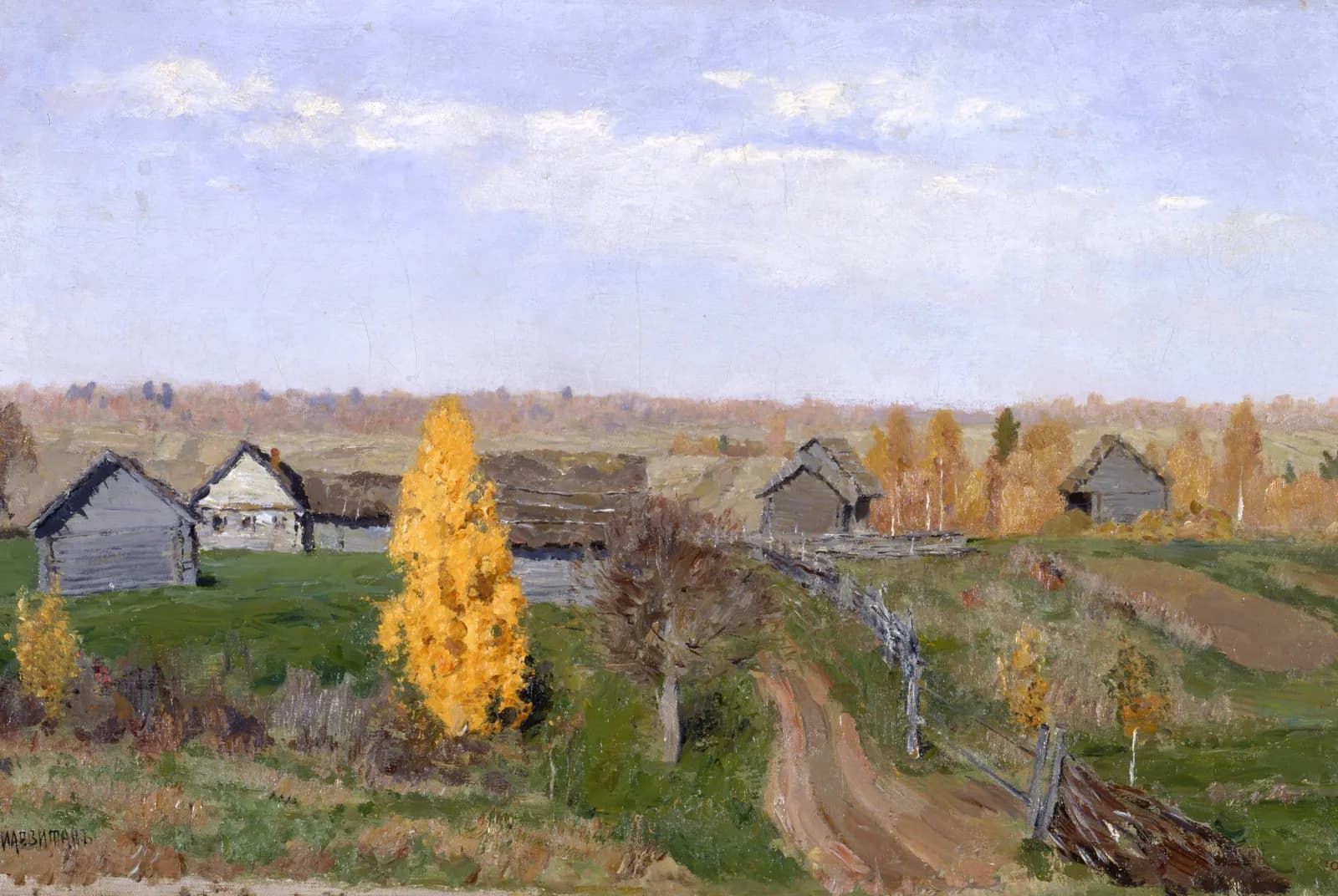 Herfst in het dorp – Isaac Levitan