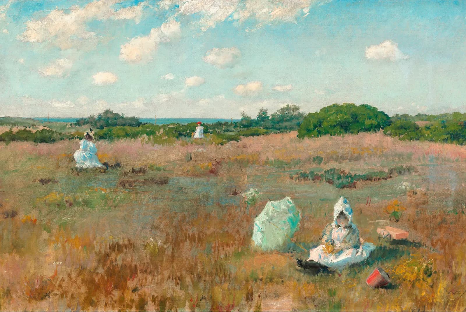 Herfstbloemen plukken – William Merritt Chase